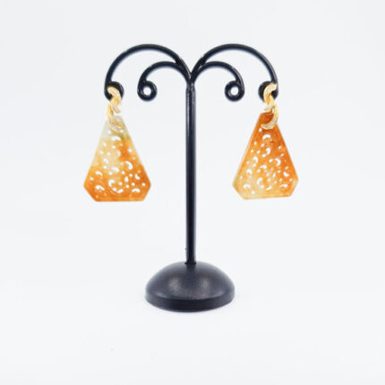 Red Jadeite Stud Earring