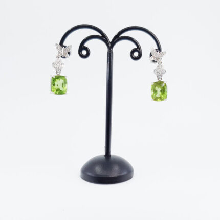 Peridot Dangling Stud Earring