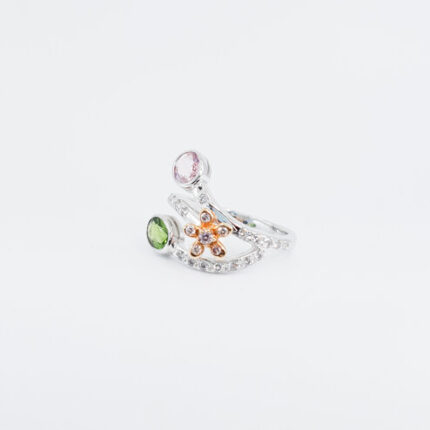 Tourmaline with Diamond Ring